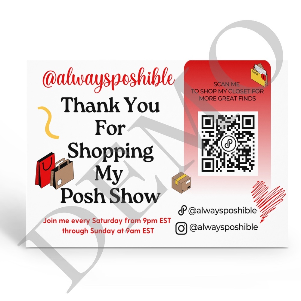 Posh Show Cards - Picture 2 of 3